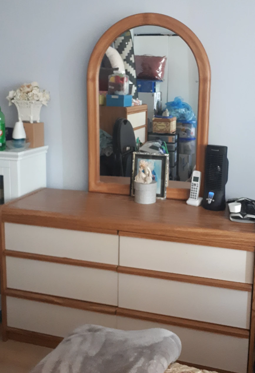 two bedroom  units  dresser with mirror  and six drawer  dresser - photo 2