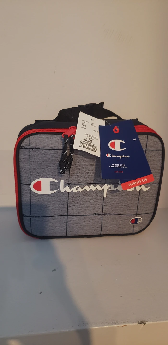 Insulated lunch box-Grey/Navy (brand new)