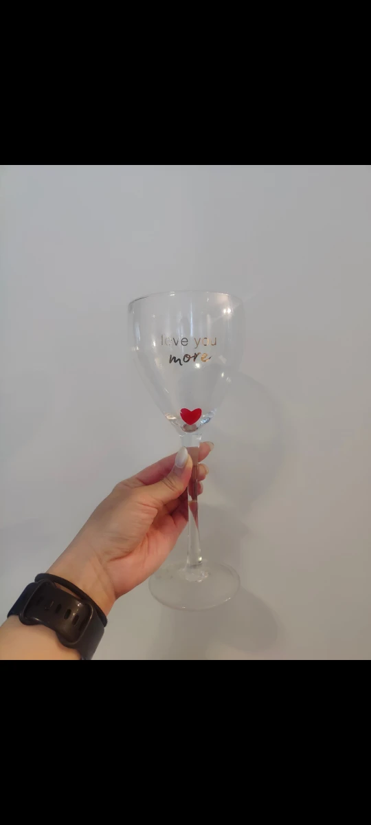 "love you more" wine glass 🍷 #freecycle thumbnail