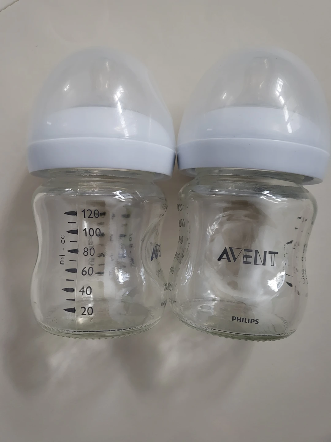 Avent glass bottle 4oz x 2qty
