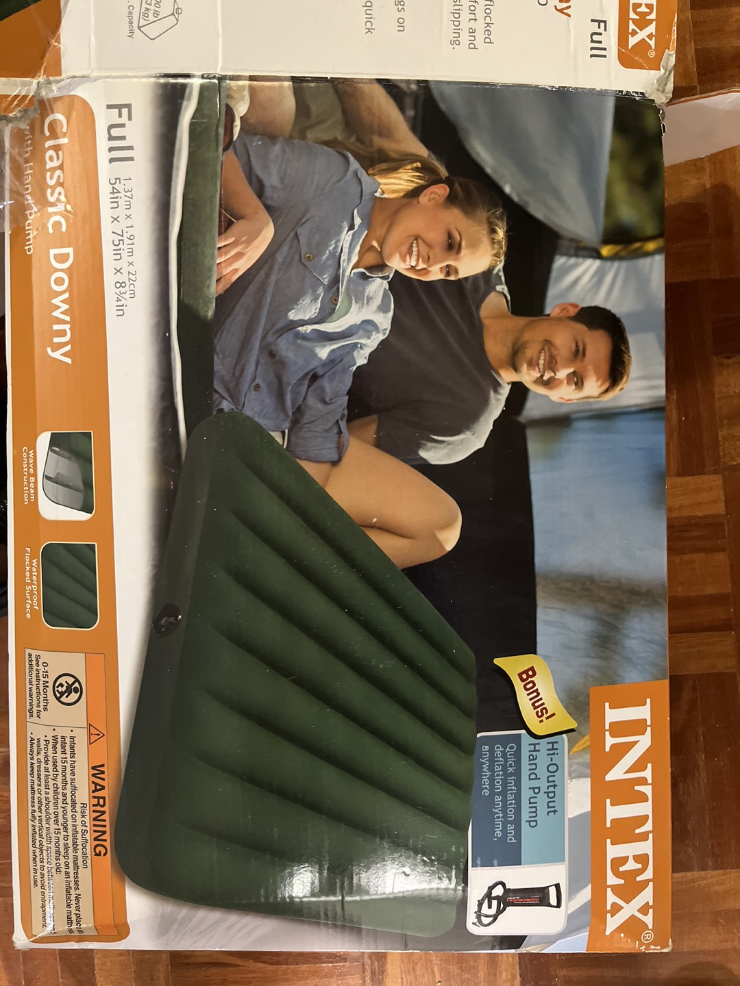 Intex classic downy mattress (air bed) thumbnail