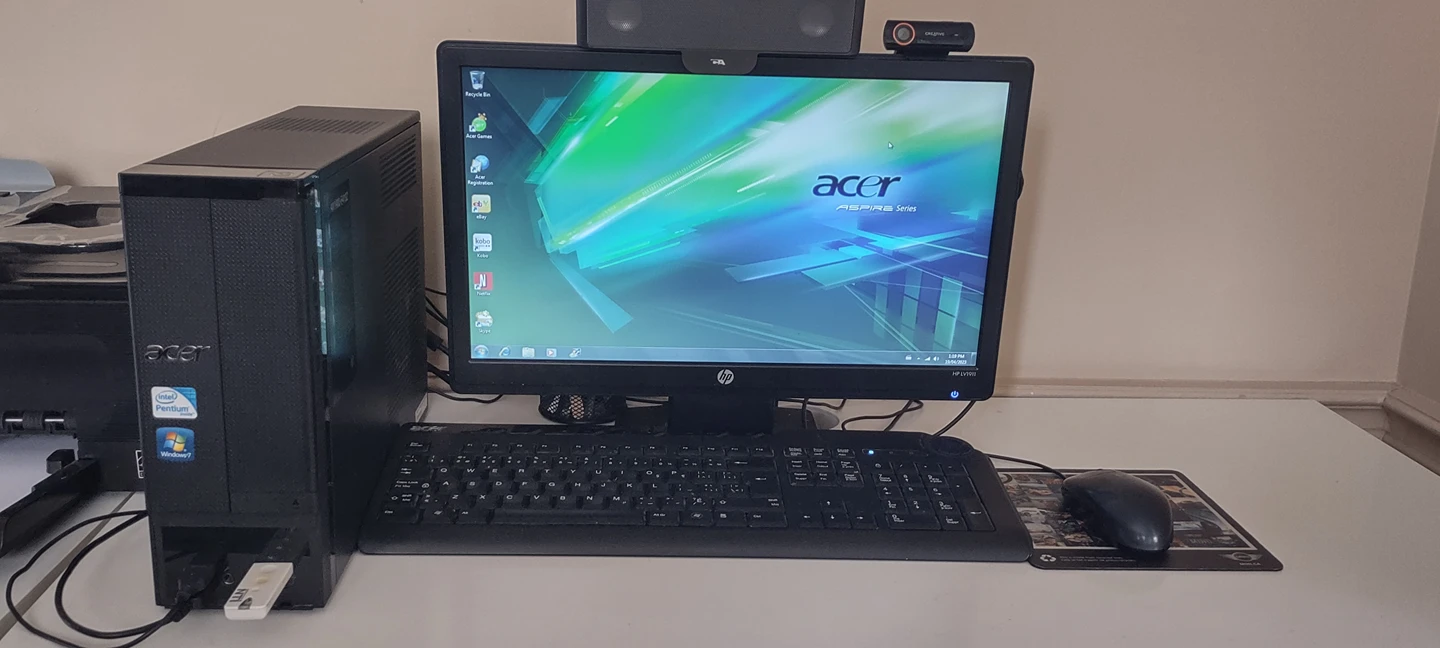 Desktop Computer, Printer, Monitor, Keyboard, Mouse image indicator(2)