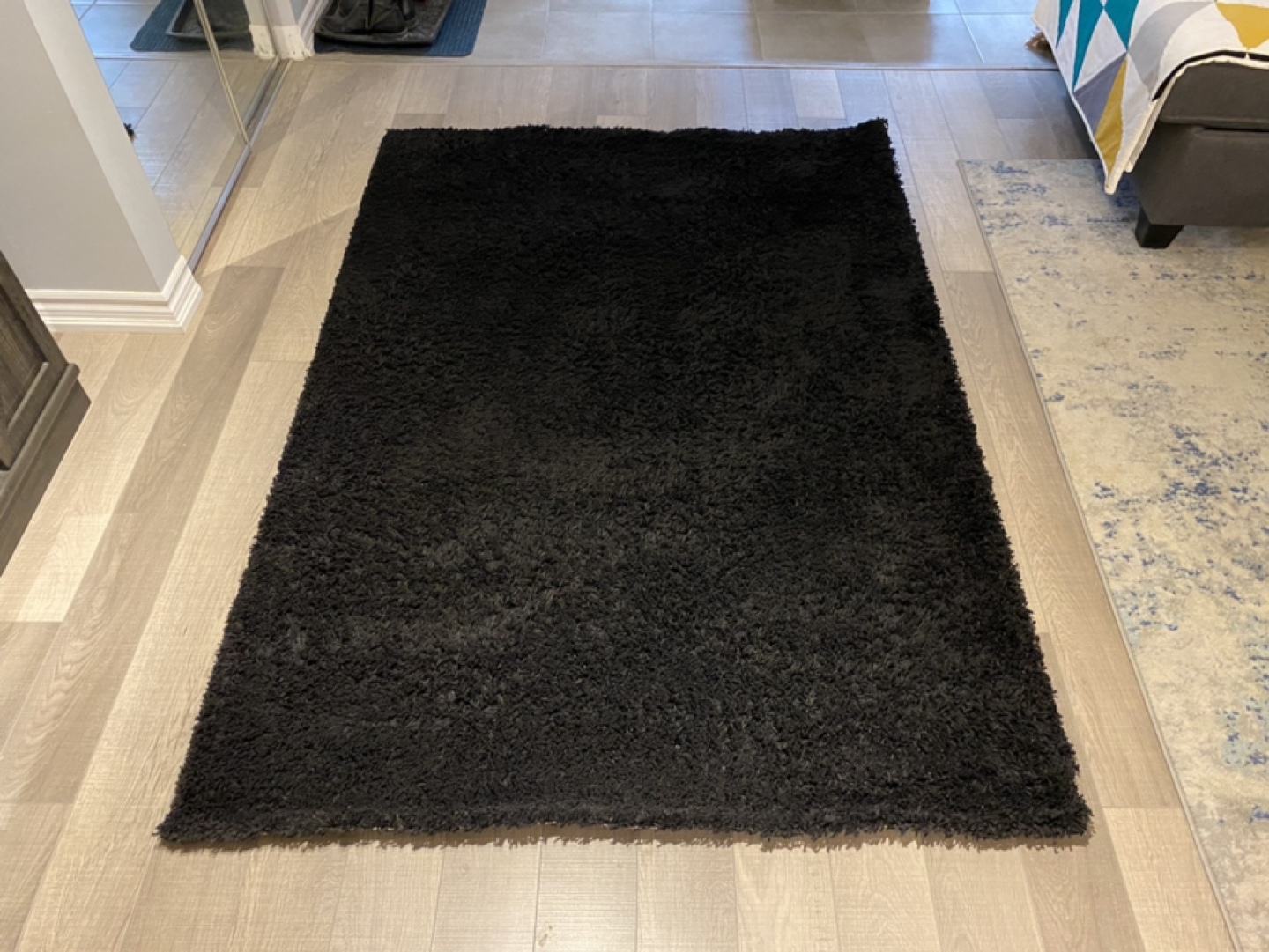 Large Black Rug
