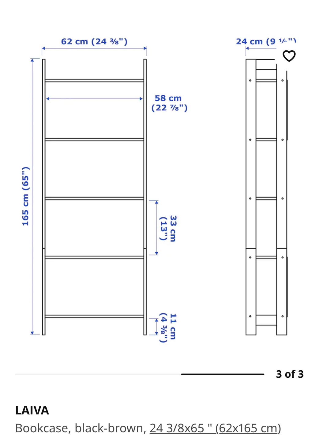 Ikea Laiva bookshelf - photo 3