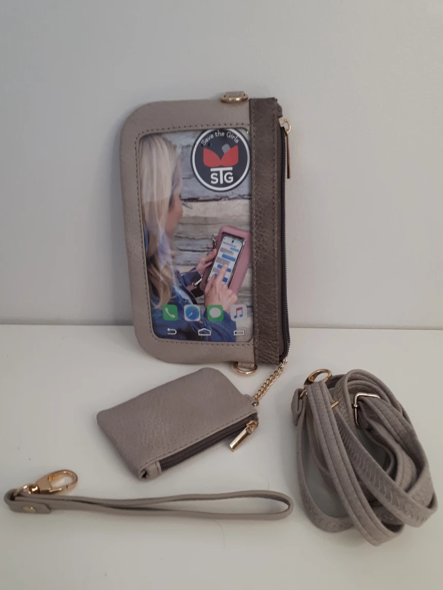 Save the Girls Touchscreen Crossbody with coin purse