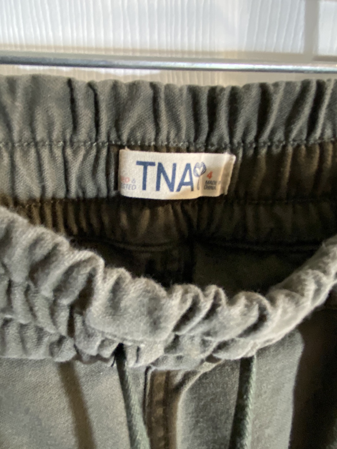 TNA Green Jogger Style Cargo pants size 4 image indicator(4)