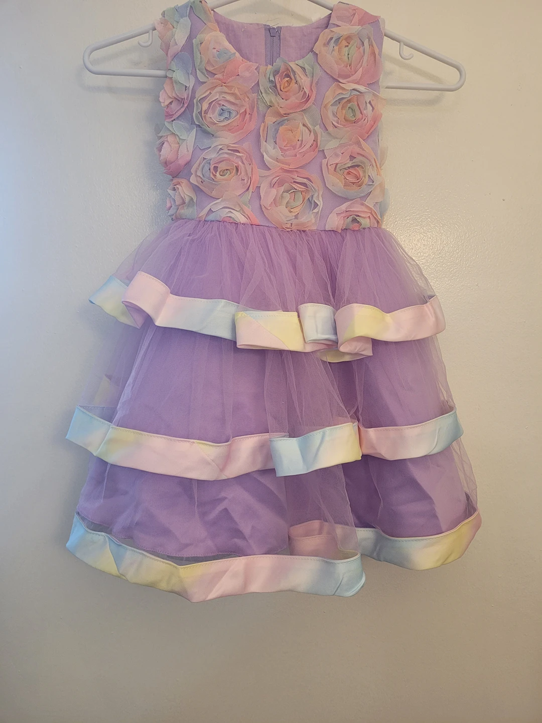 Kids Girl Dress Floral Formal Princess Grown Dress