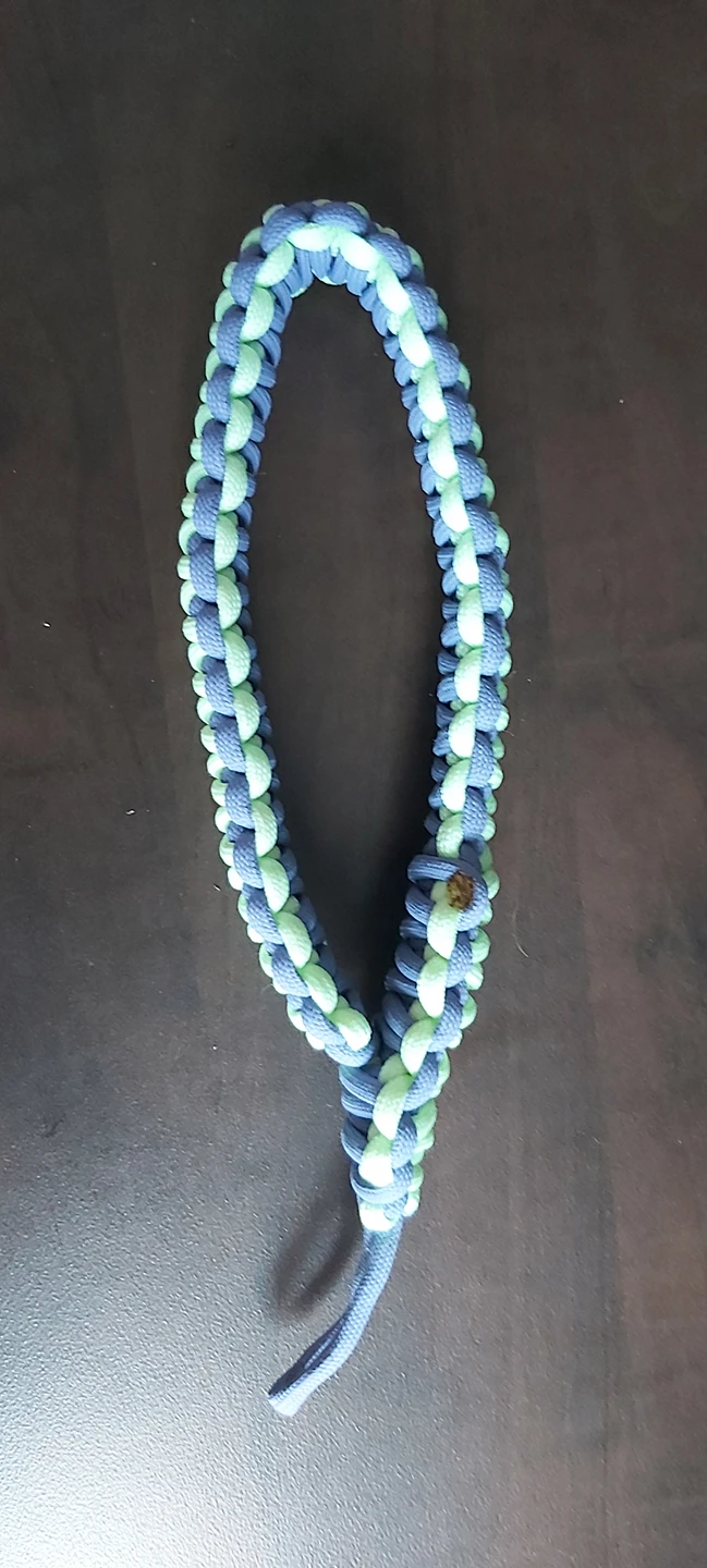 glow in the dark x lilac 550 paracord wrist lanyard for keys - photo 3