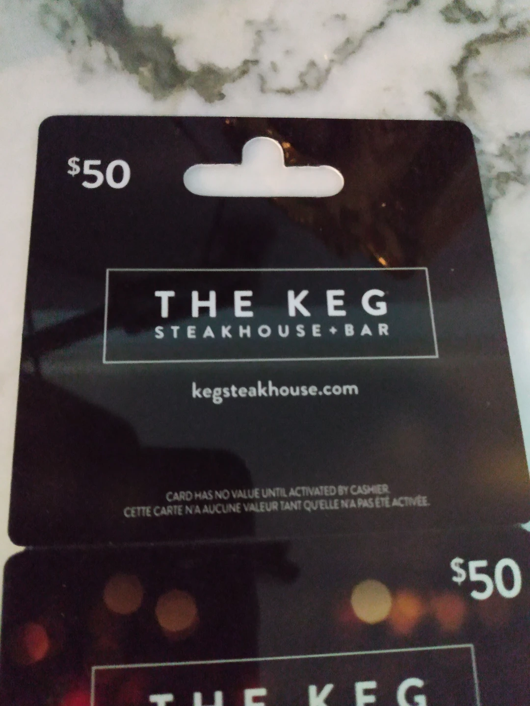 50 Dollars The Keg Steakhouse Gift Card