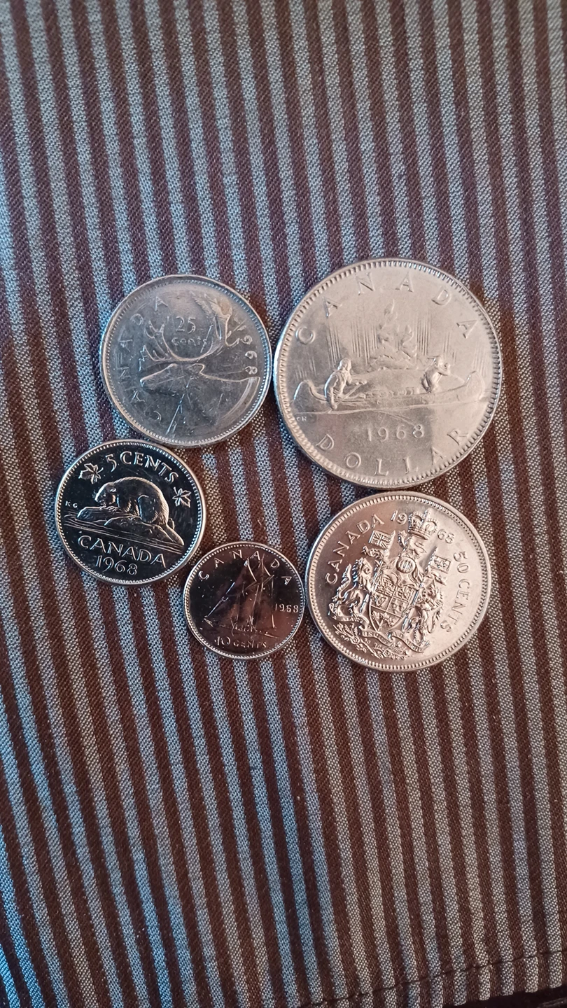 canada 1968 coins year set thumbnail