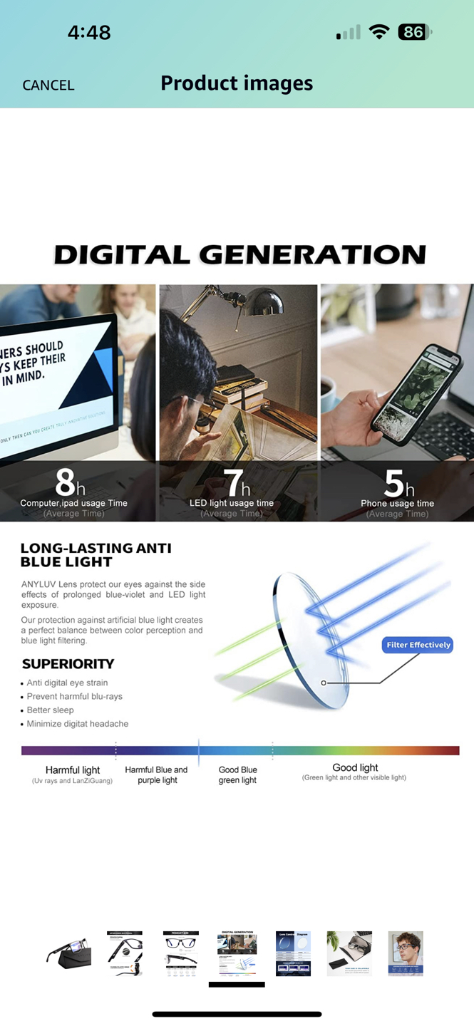New Blue Light Glasses Men Women - photo 4