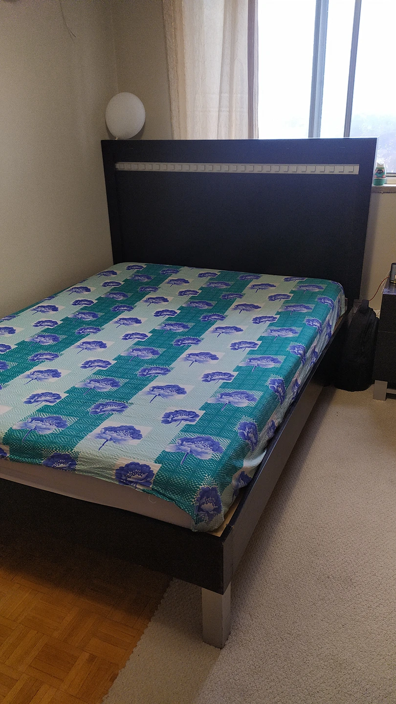 Queen size bed frame with Headboard - photo 4