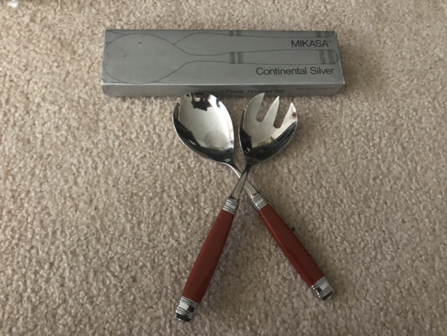 Mikasa salad spoons
