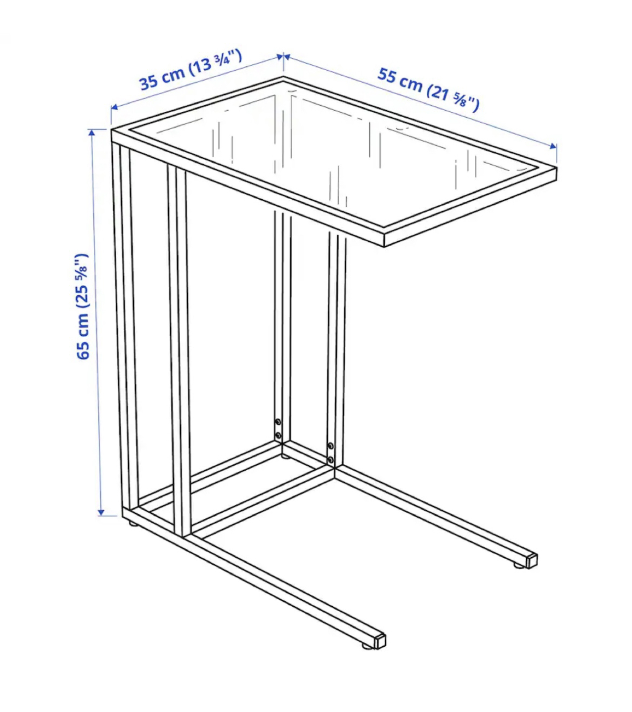 Ikea VITTSJÖ laptop stand/night stand - photo 4