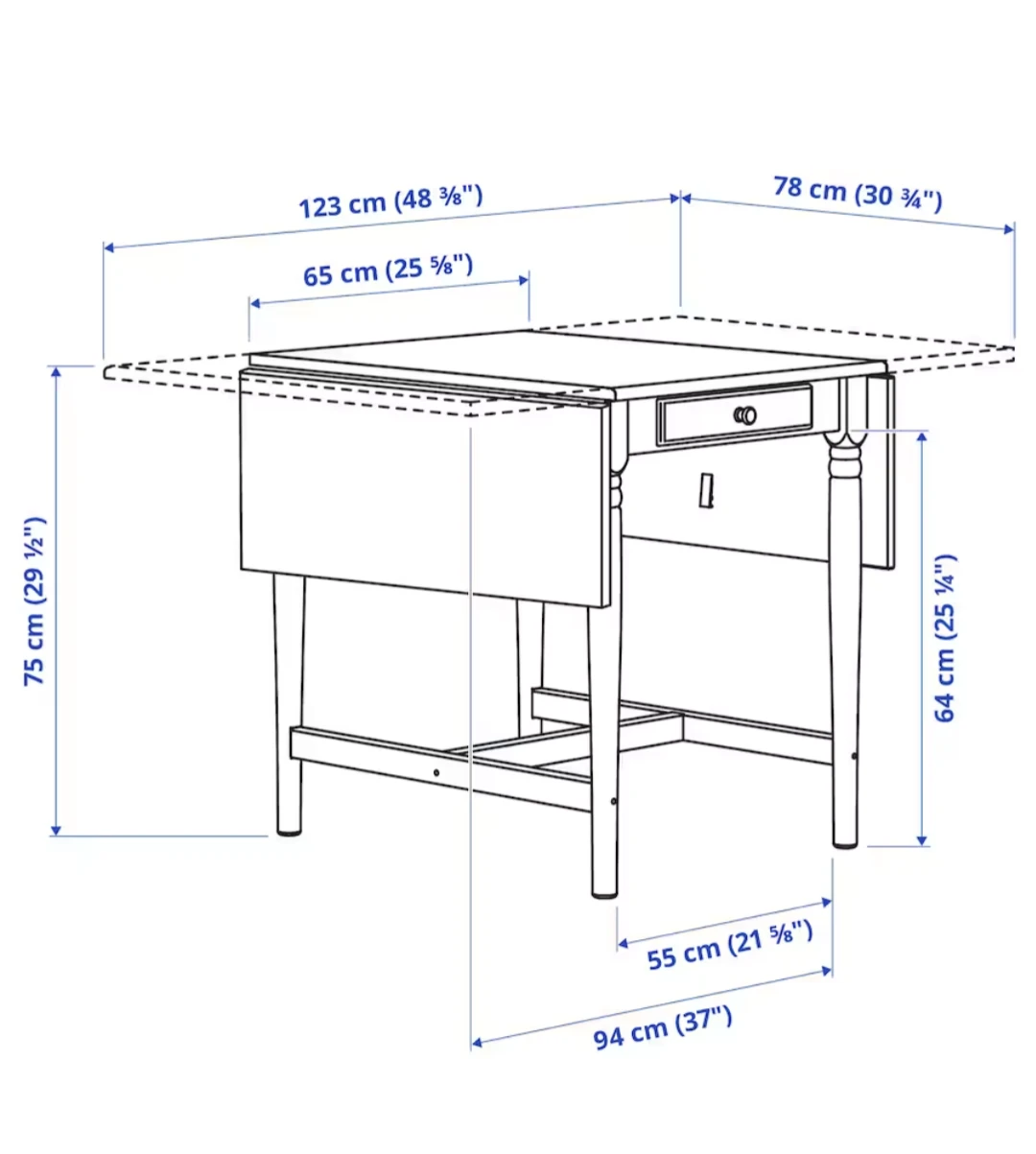 Ikea Ingatorp Dining Table with Chairs - photo 4