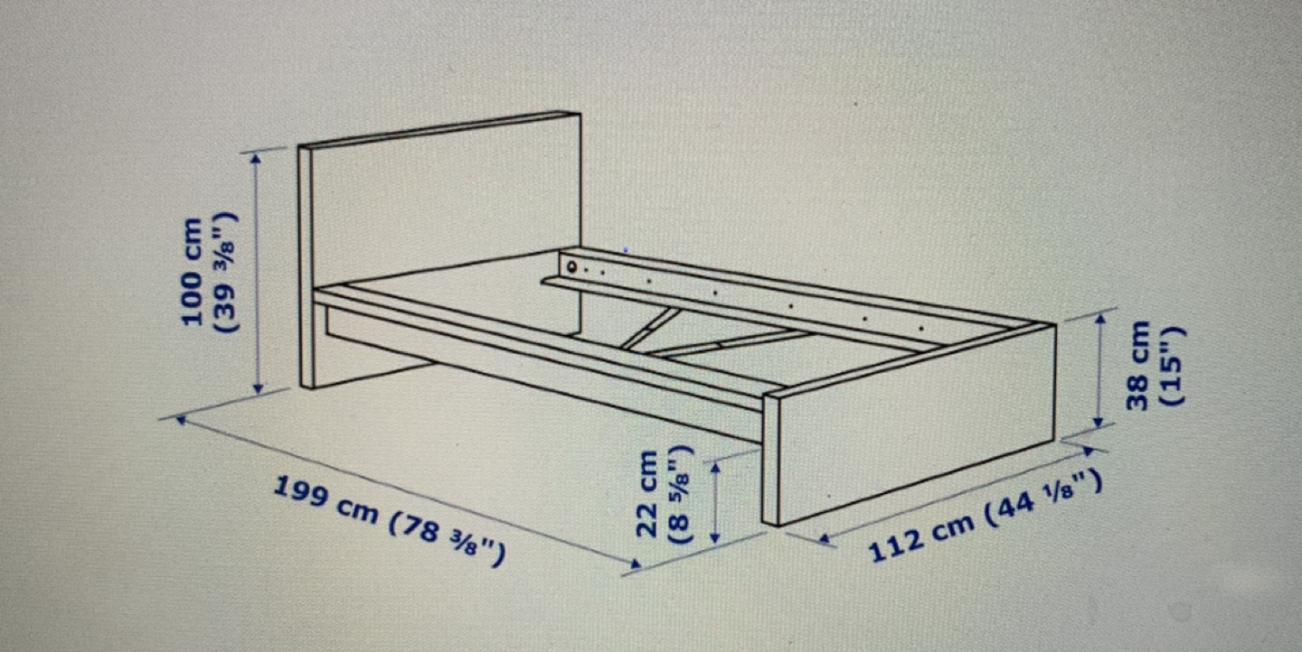 IKEA Twin Size Bed + Mattress - photo 4