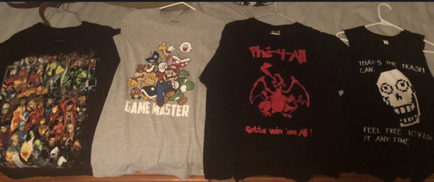 Video games shirts thumbnail