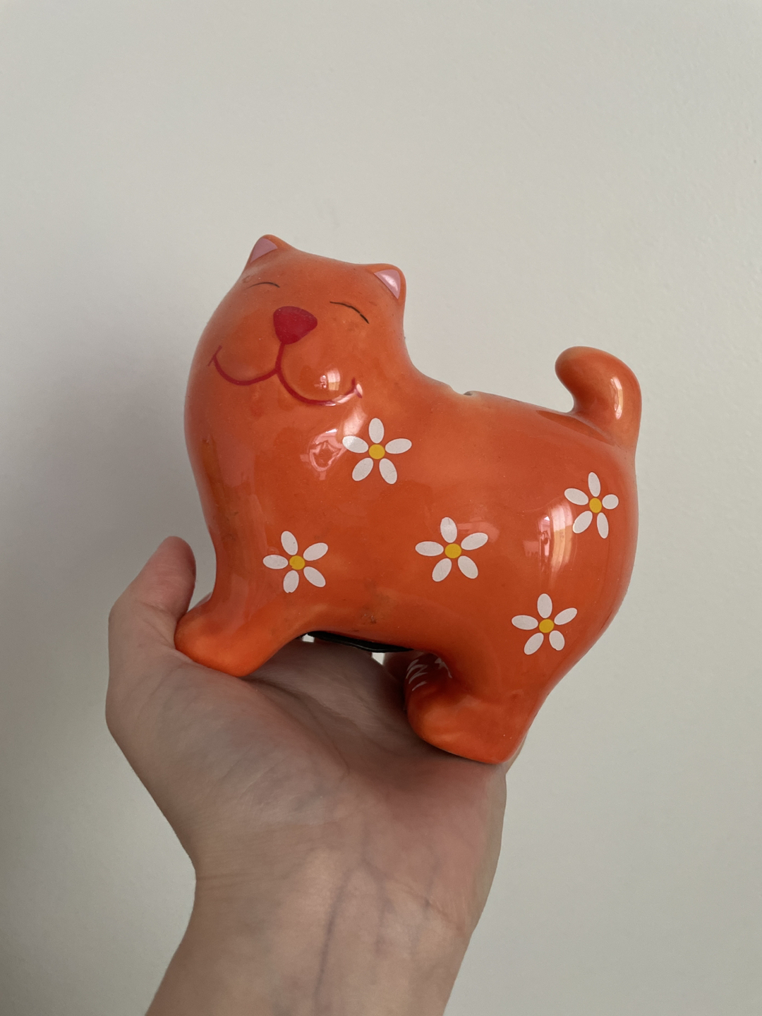 Ceramic Cat Coin Bank #freecycle thumbnail