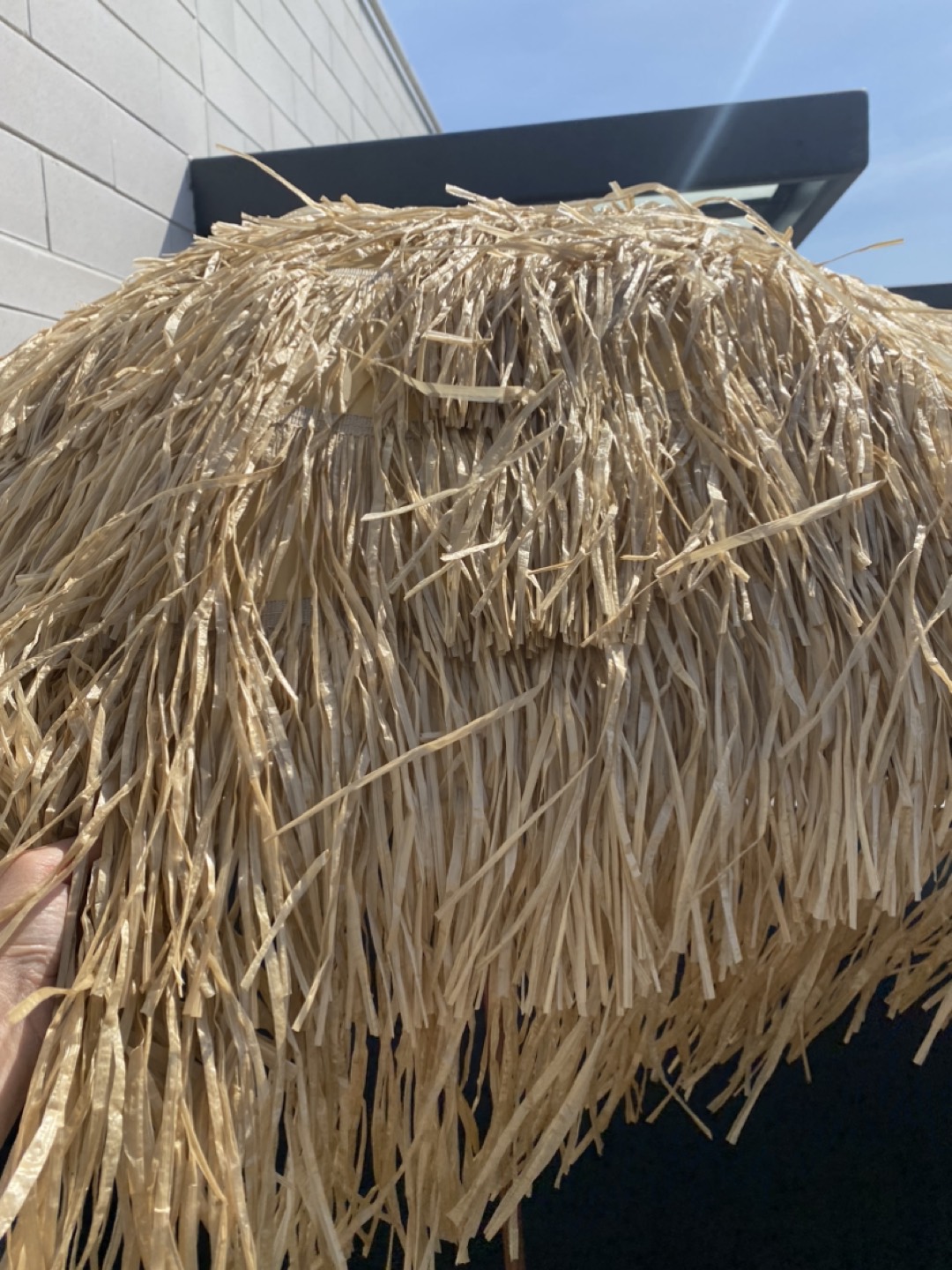 Straw Tiki Garden Patio Beach Umbrella - photo 4
