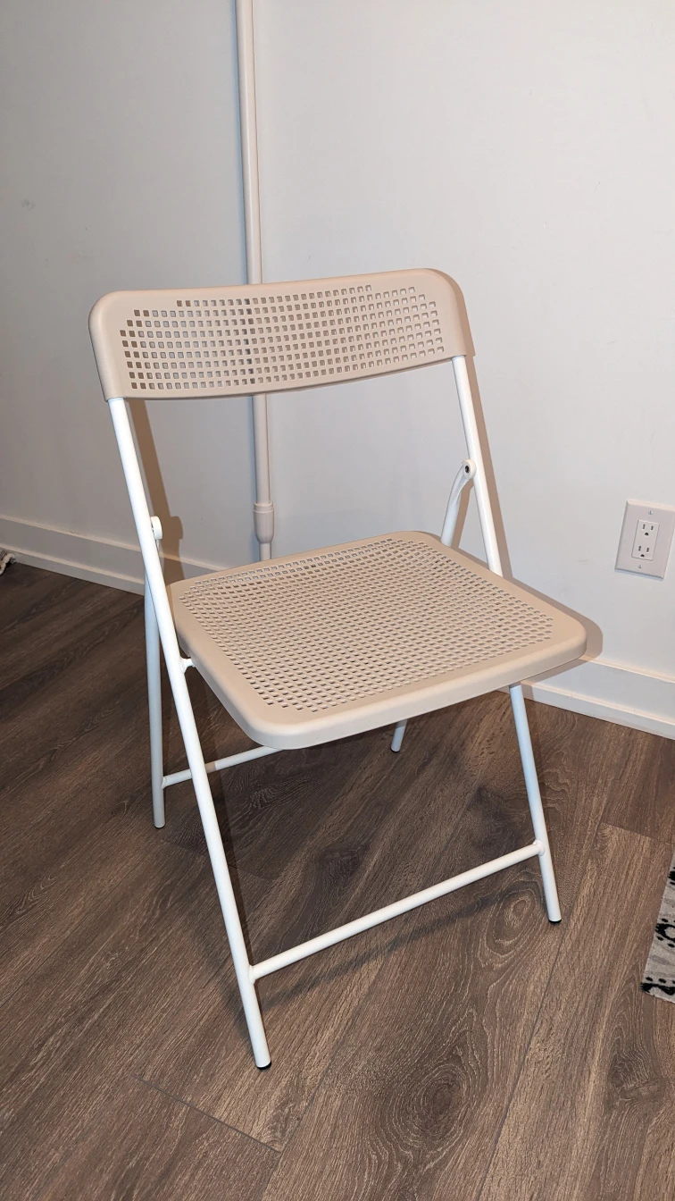 IKEA folding chair, beige, Torparo
