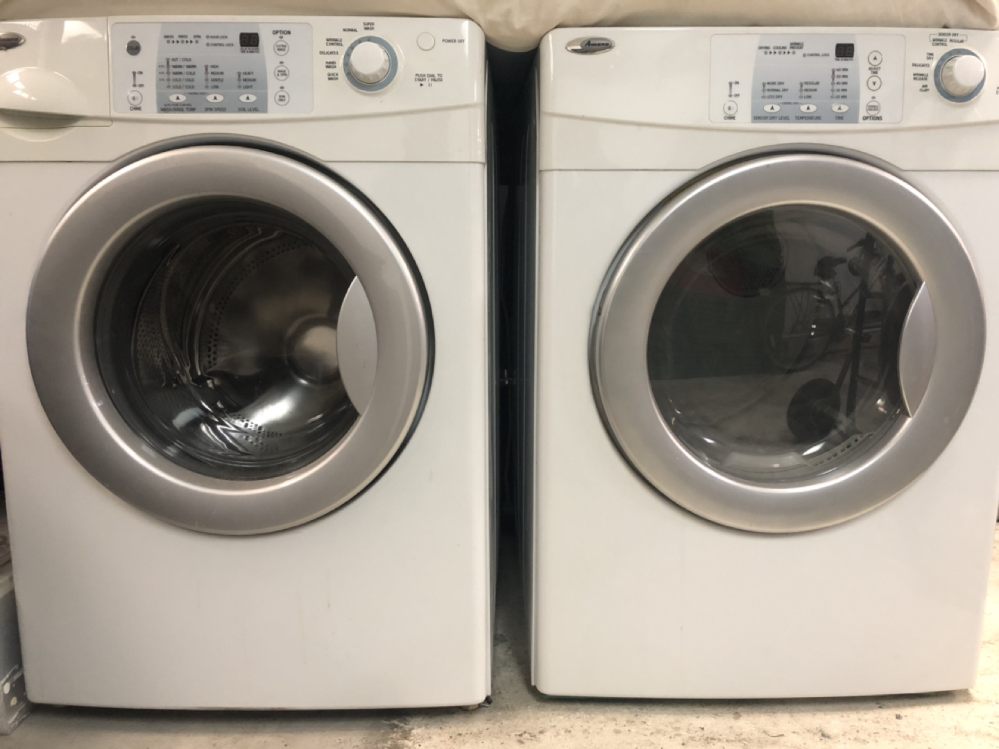 Amana washer and dryer image indicator(3)