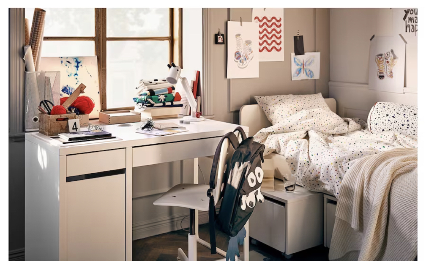 Moving Sale: White Ikea Desk - photo 3