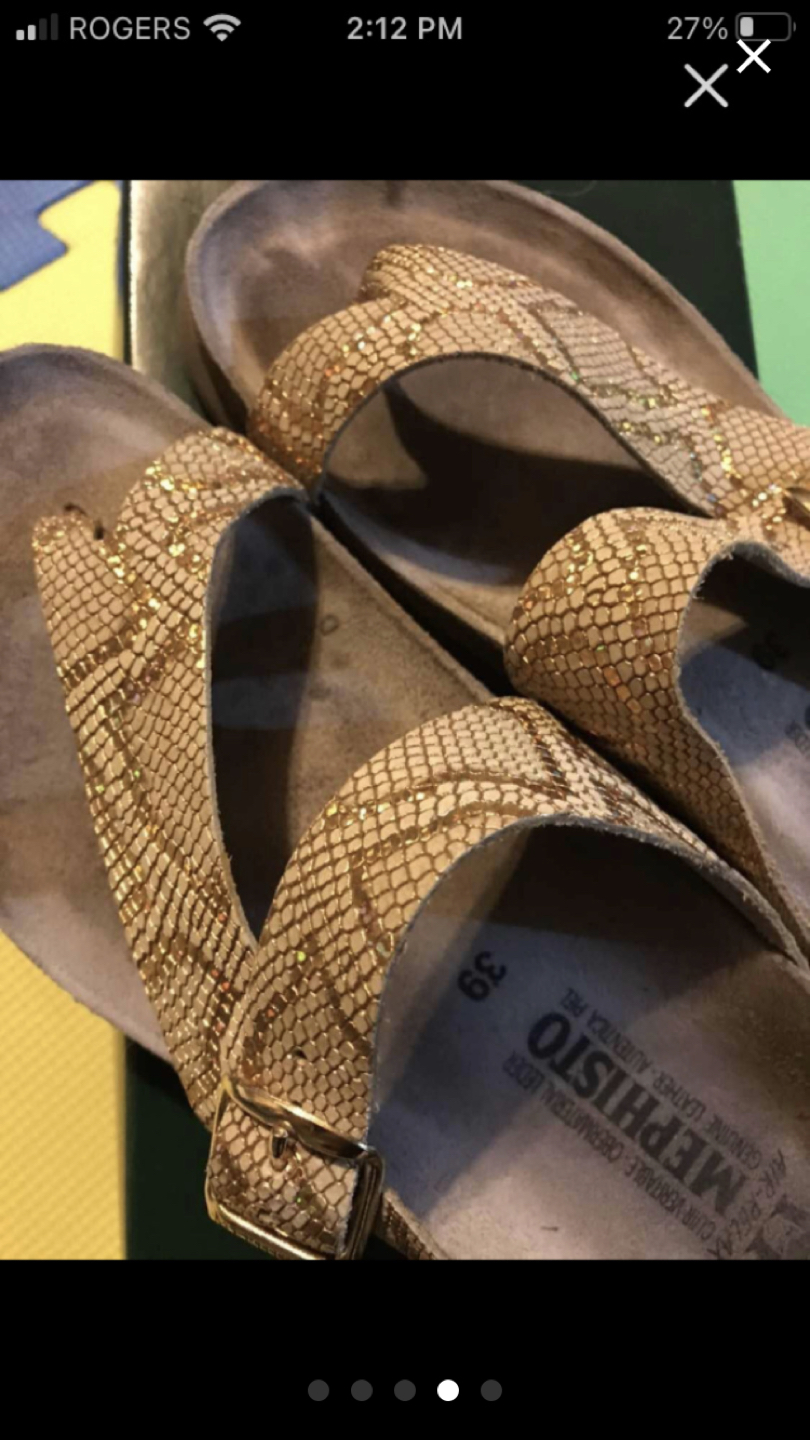 Brand new camel Nairobi cork thong sandals image indicator(4)