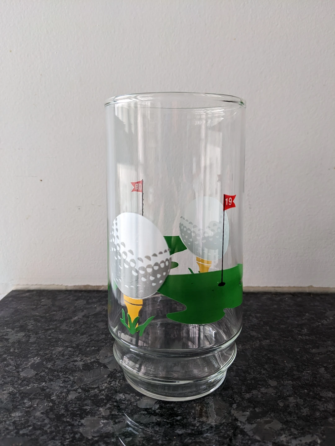 8 Vintage 19th Hole Drinking Glasses