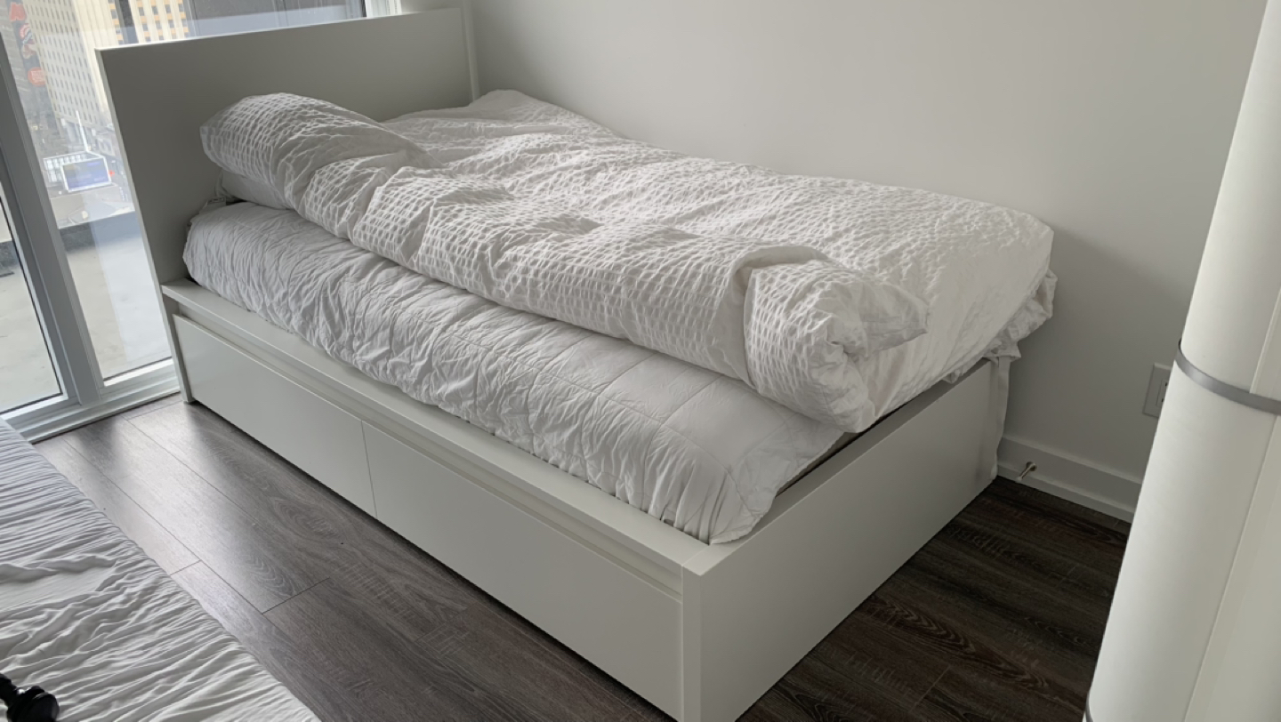 IKEA Twin Size Bed + Mattress - photo 2