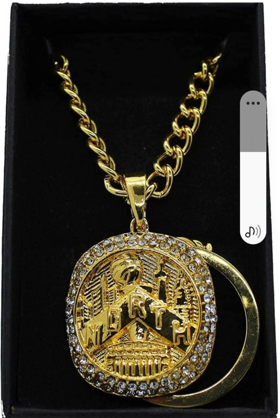 TORONTO RAPTORS NECKLACE/KEYCHAIN 2019 WORLD CHAMPIONS thumbnail