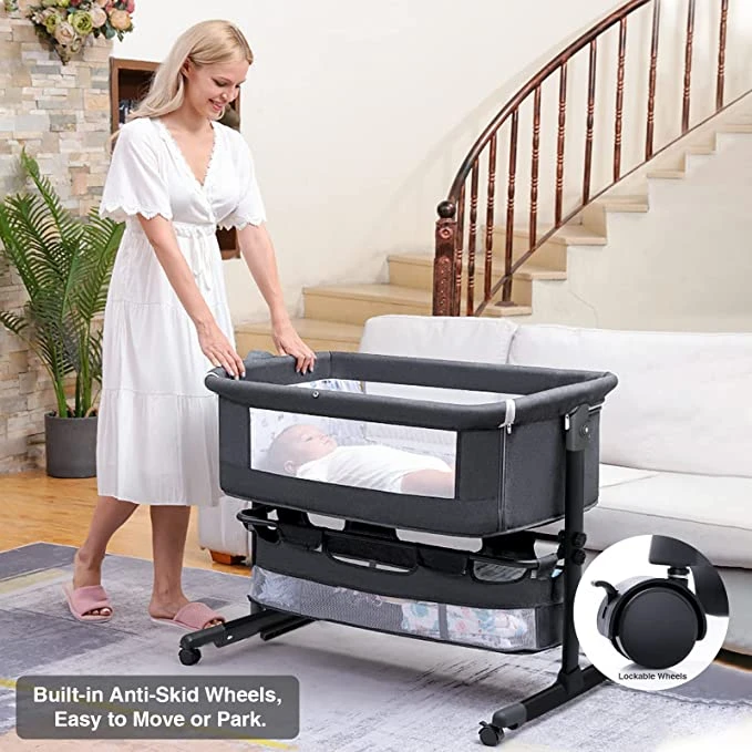 Baby Bassinet Bedside Sleeper Baby Crib - photo 4