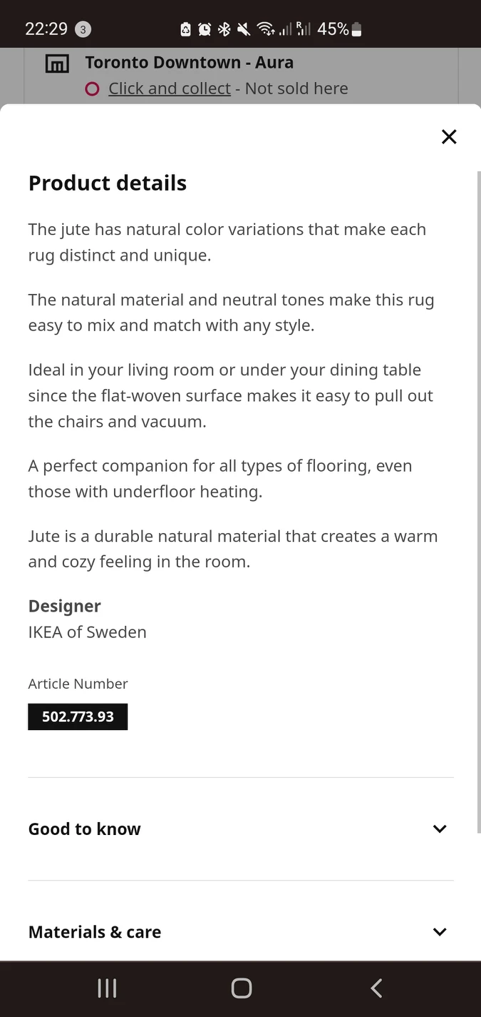 100% jute IKEA rug - photo 4
