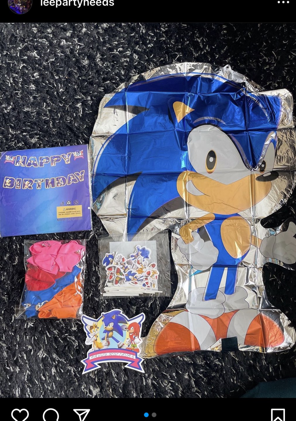 Sonic birthday Decorations thumbnail