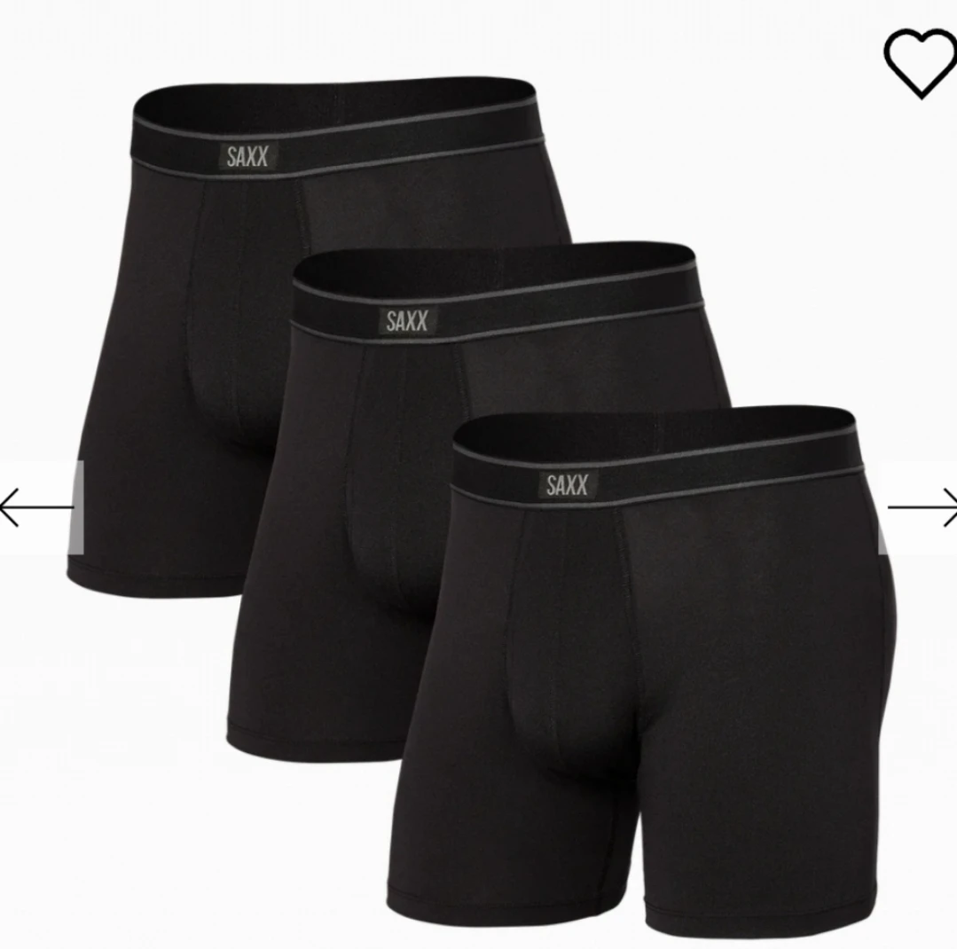 SAXX DAYTRIPPER 3-PACK NEW, Boxer Brief/Black.