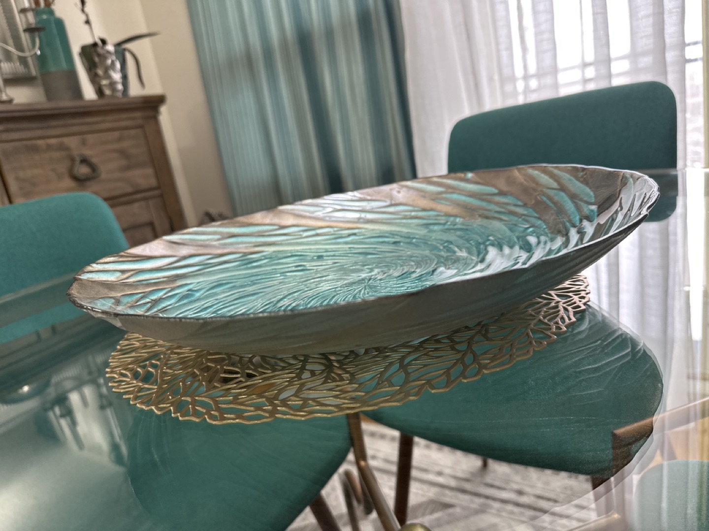 Turquoise vase - photo 2