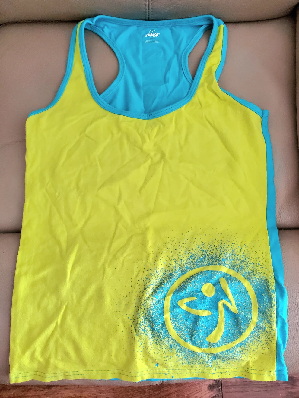 Zumba blue shirt-size M