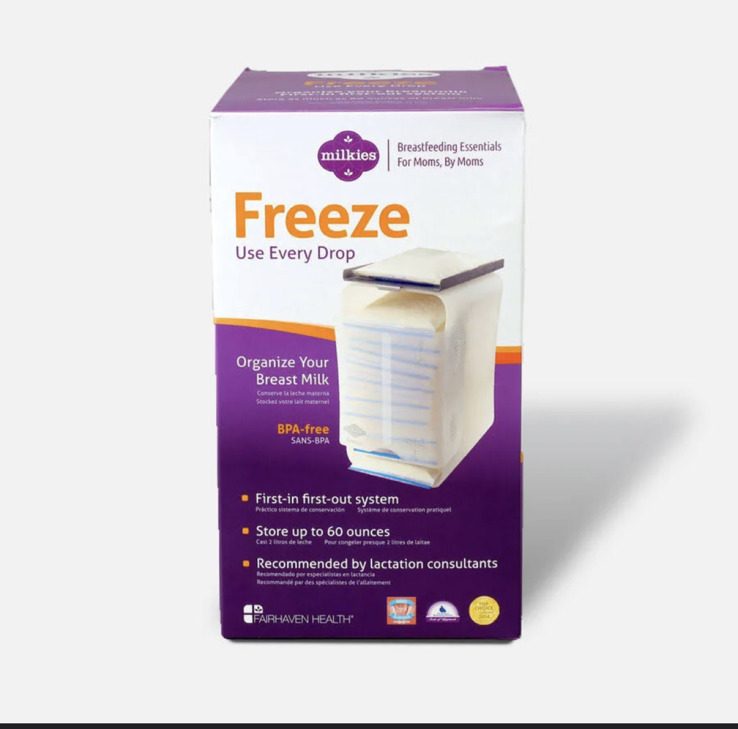 Milkies Freeze Organizer for Breast Milk Storage Bags thumbnail