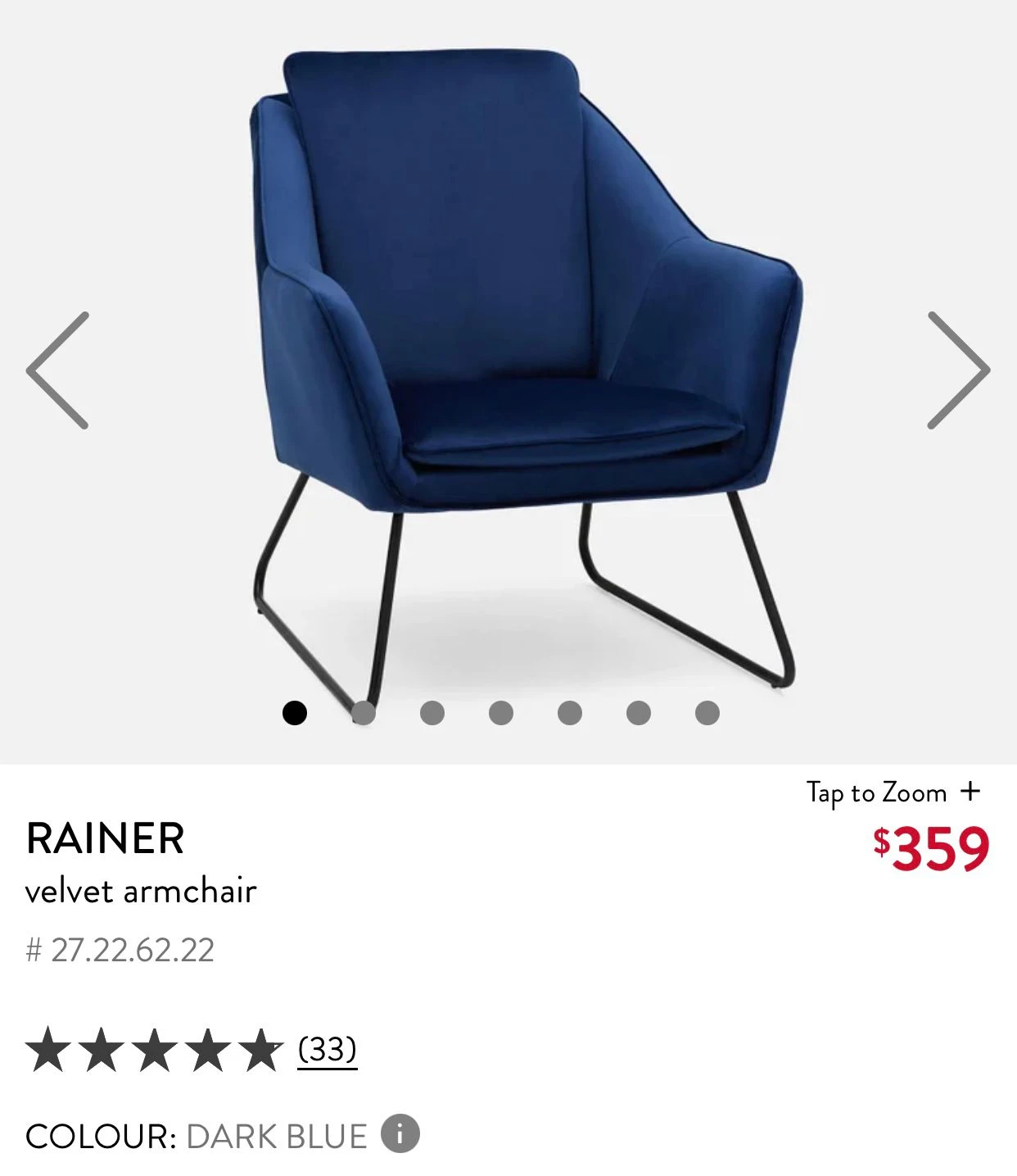 Velvet Armchair thumbnail