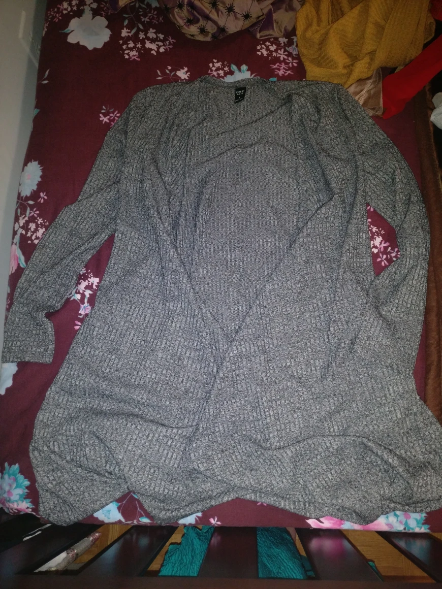 Silver cardigan size Small