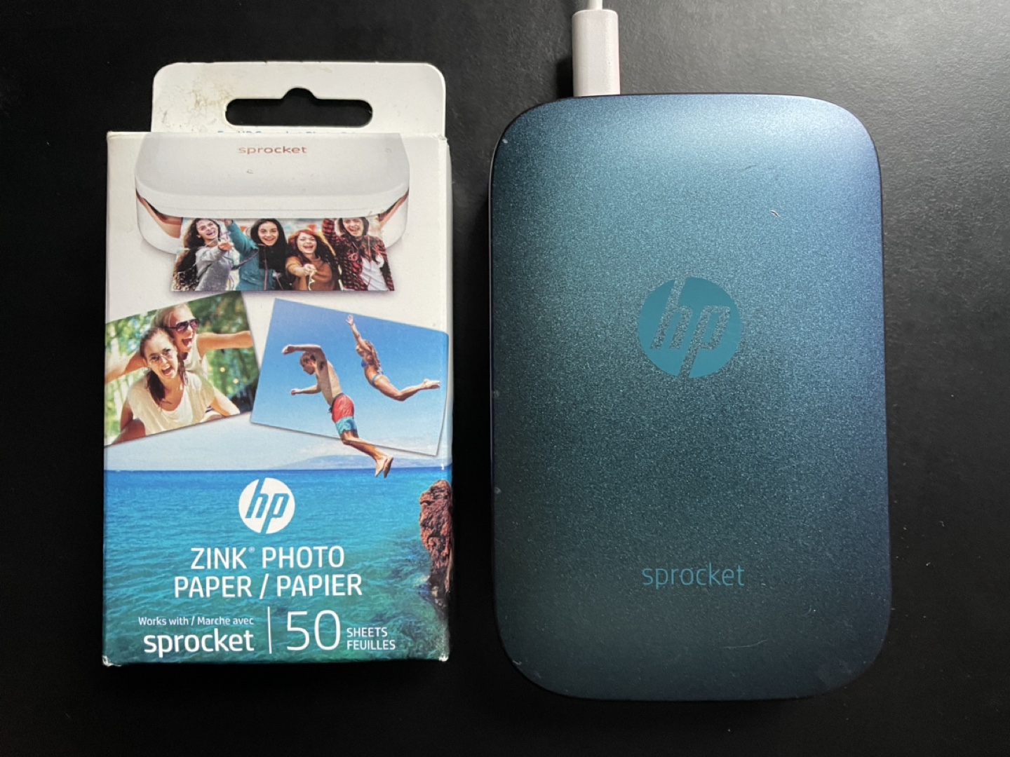 HP Sprocket Portable Photo Printer + Paper