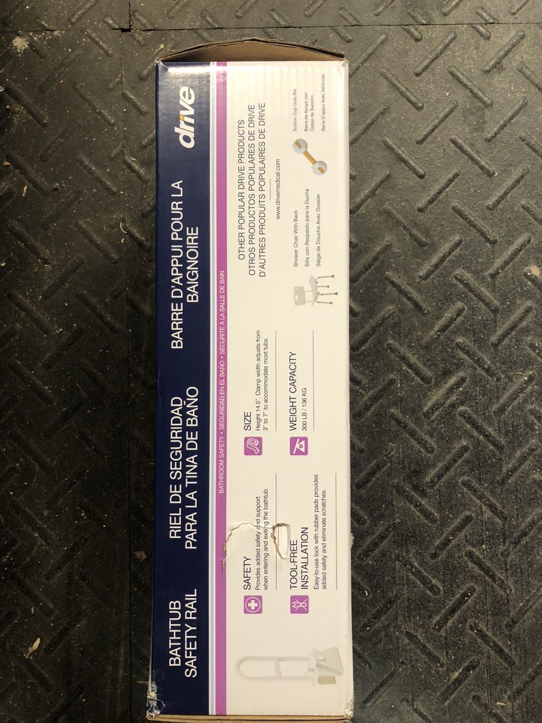 Bathtub safety rail image indicator(3)