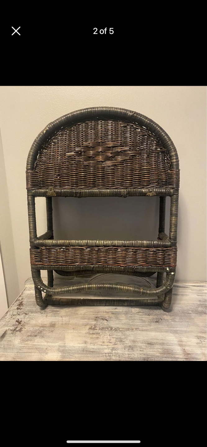 Wicker wall shelf - photo 2