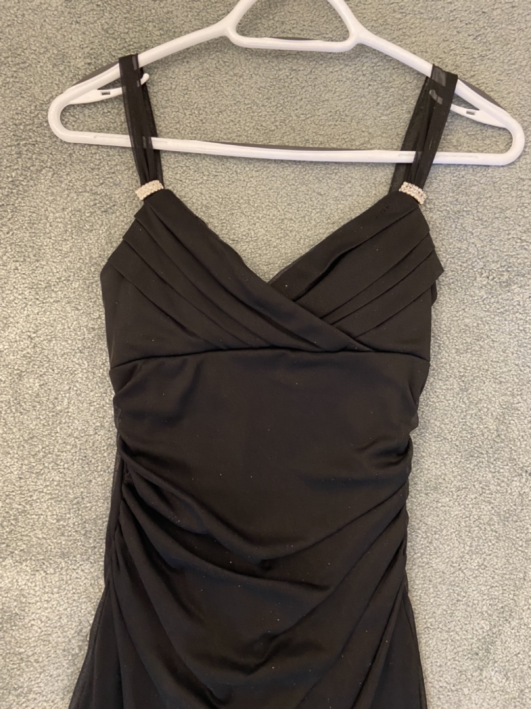 Majora Black Sparkly High Low Dress image indicator(4)