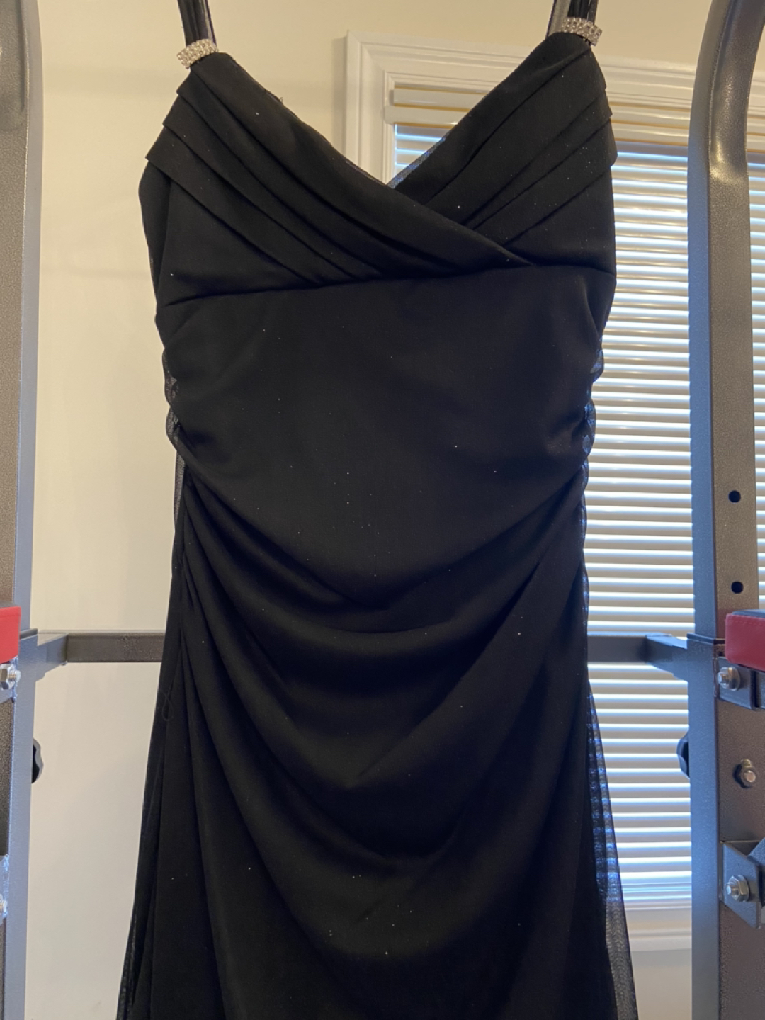 Majora Black Sparkly High Low Dress image indicator(2)