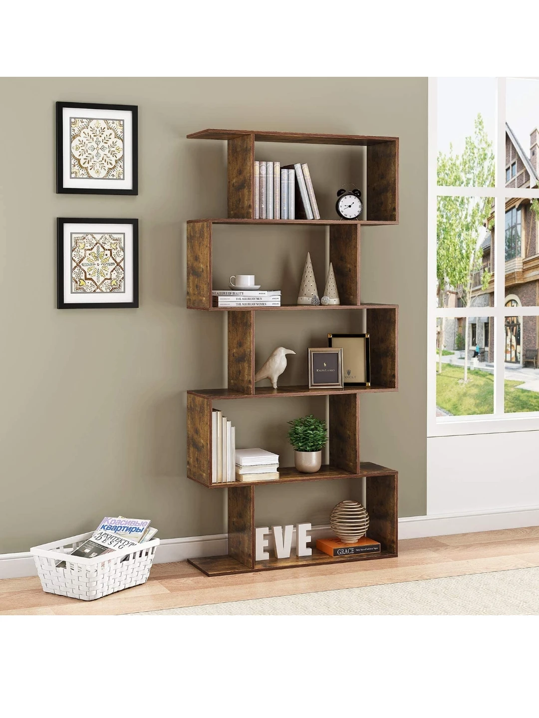 (reduced)Zigzag Stylish Bookshelf thumbnail