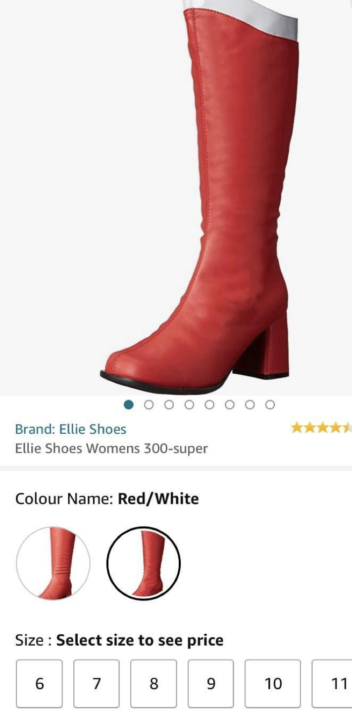 Red Gogo boots (sailor moon boots) thumbnail