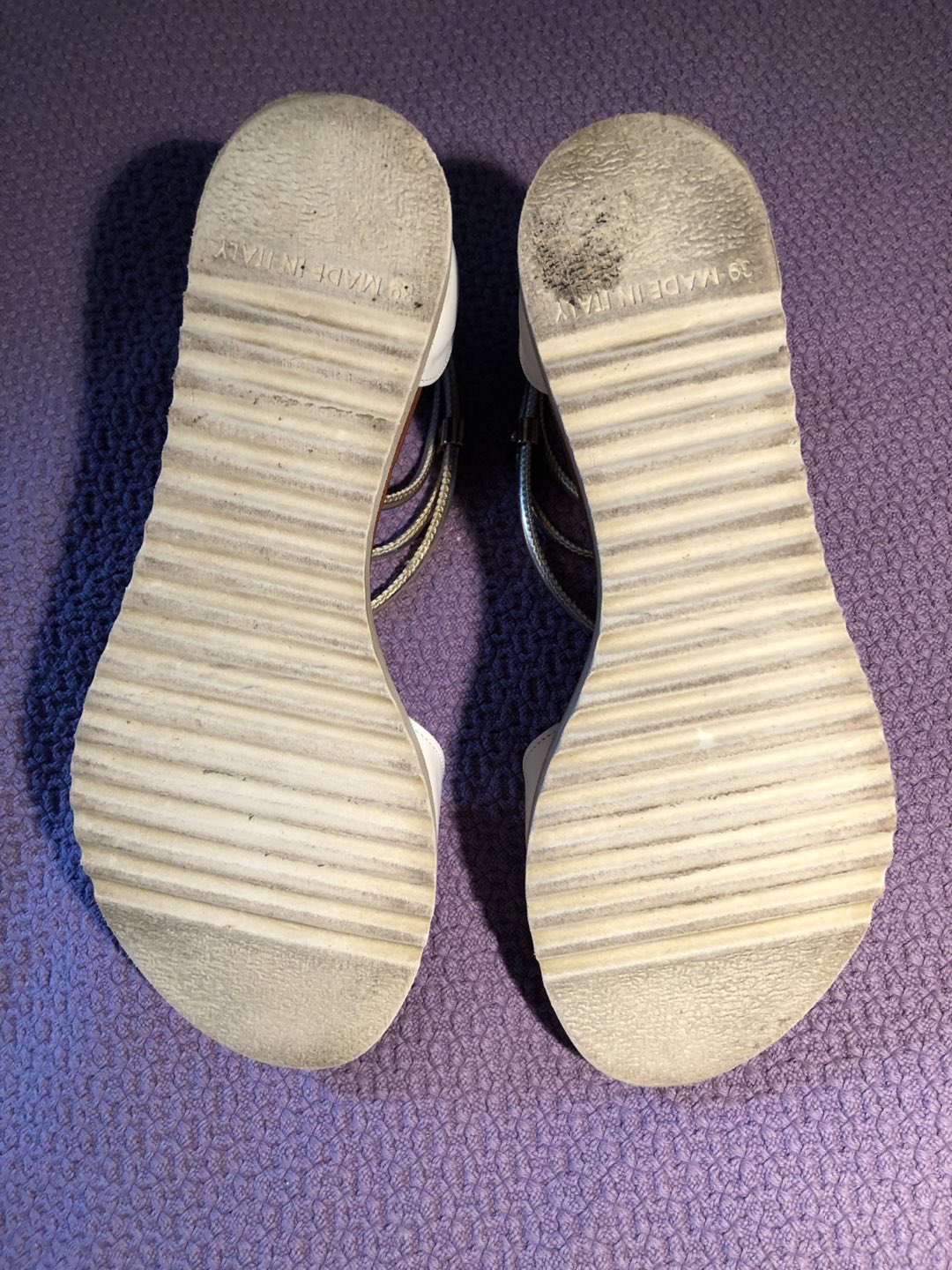 Browns Wedge Sandals White-Gold US8.5 image indicator(5)