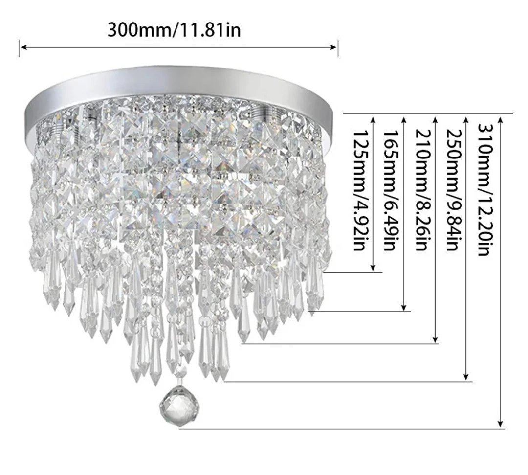 Cristal chandalier  New in box. image indicator(2)
