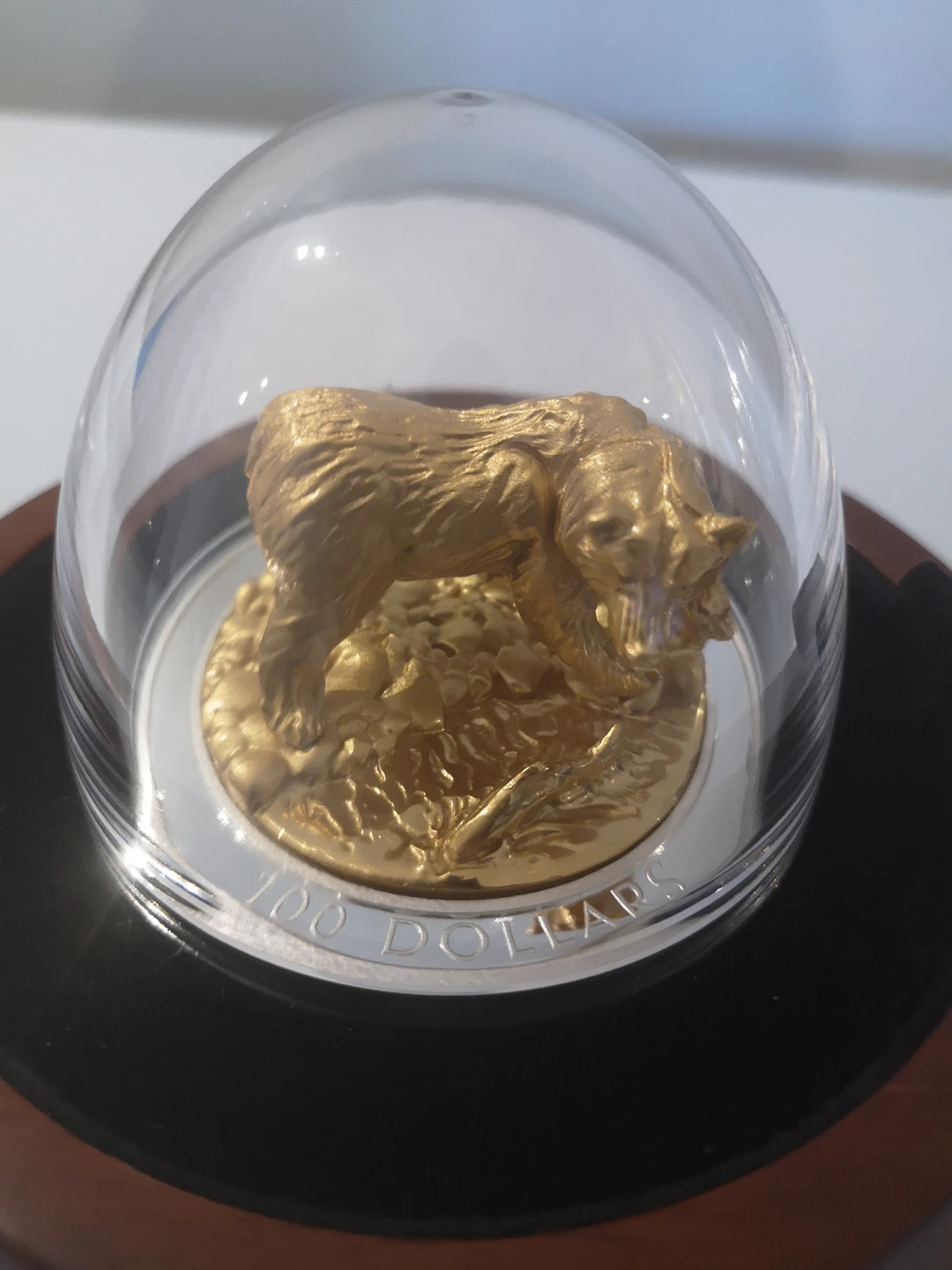 RCM 2017 $100 Pure Silver Coin - Sculpture of Grizzly Bear - photo 4