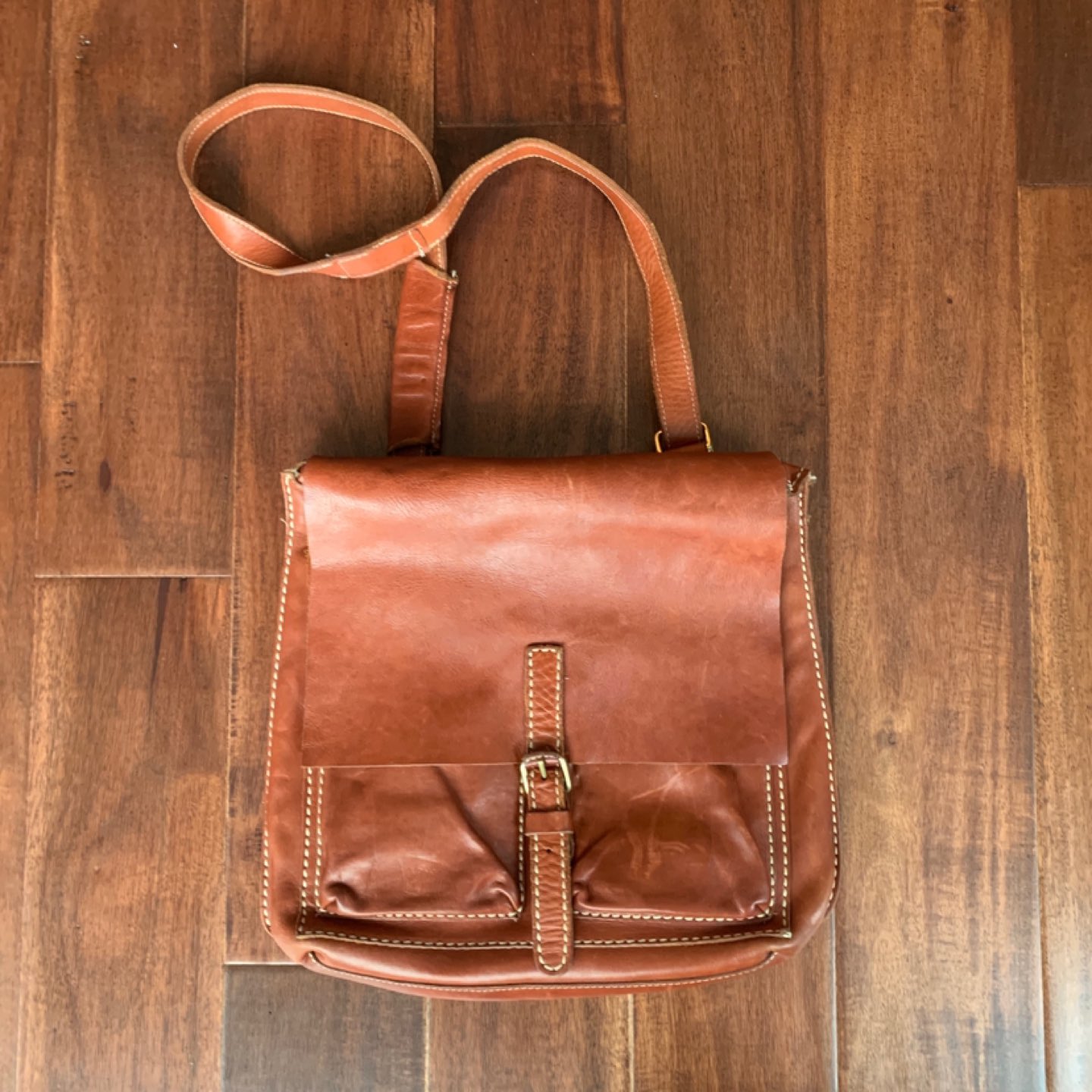 Roots leather convertible backpack/satchel thumbnail